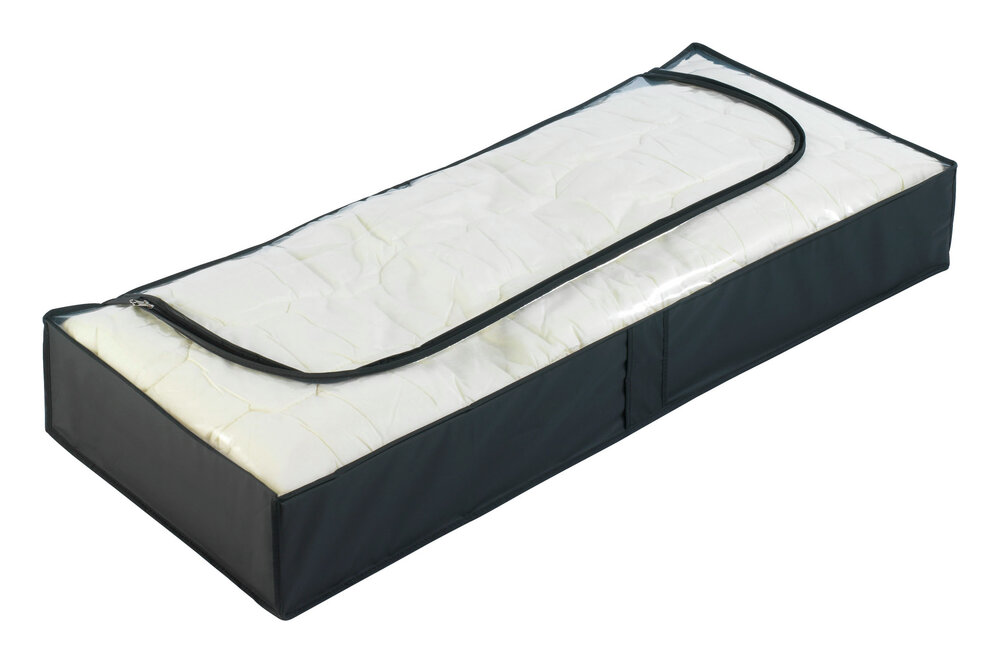 Ladekast Mod. Deep Black, zwart, PEVA, 107x16x46 cm, set van 4