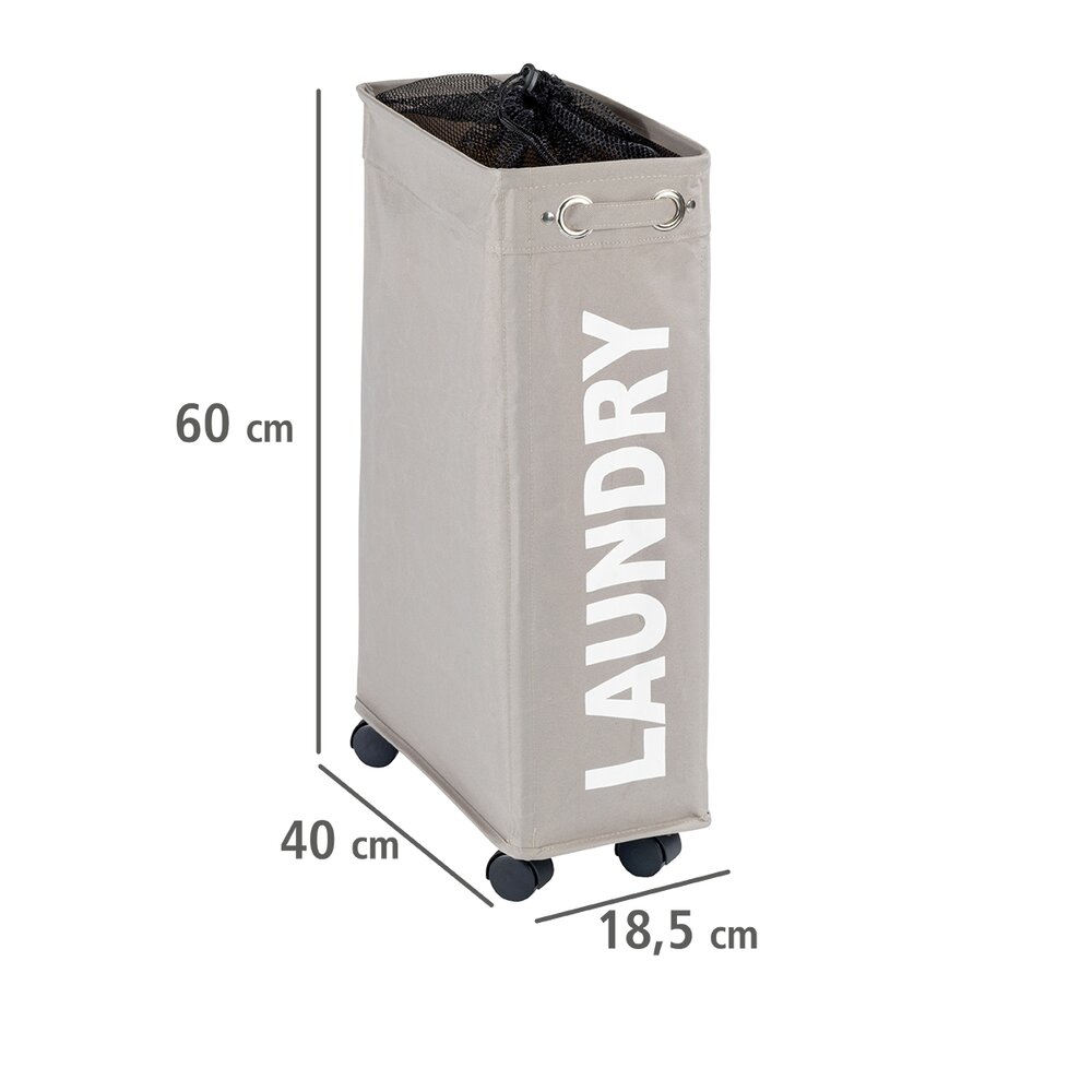 Wäschesammler Mod. Corno Taupe Wäschekorb, 43 l