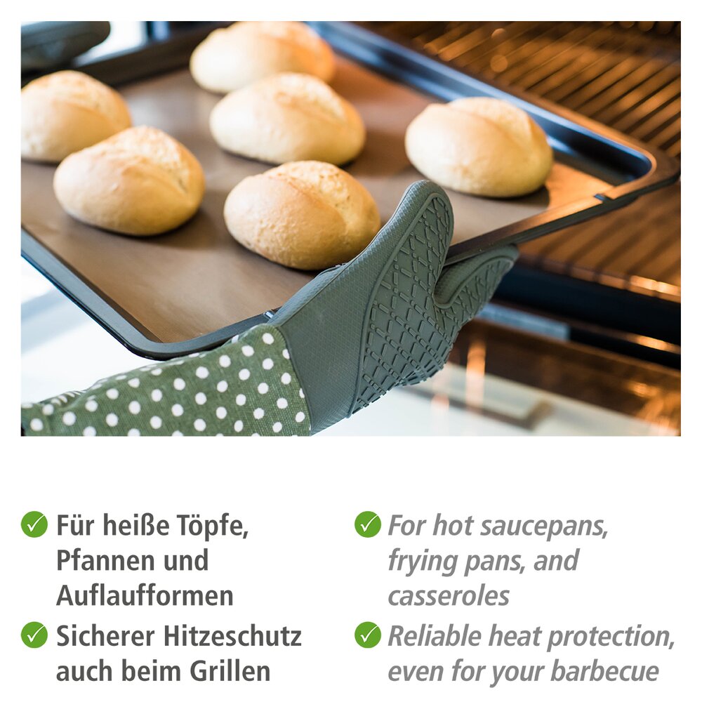 Topfhandschuhe Silikon Grau  1 Paar