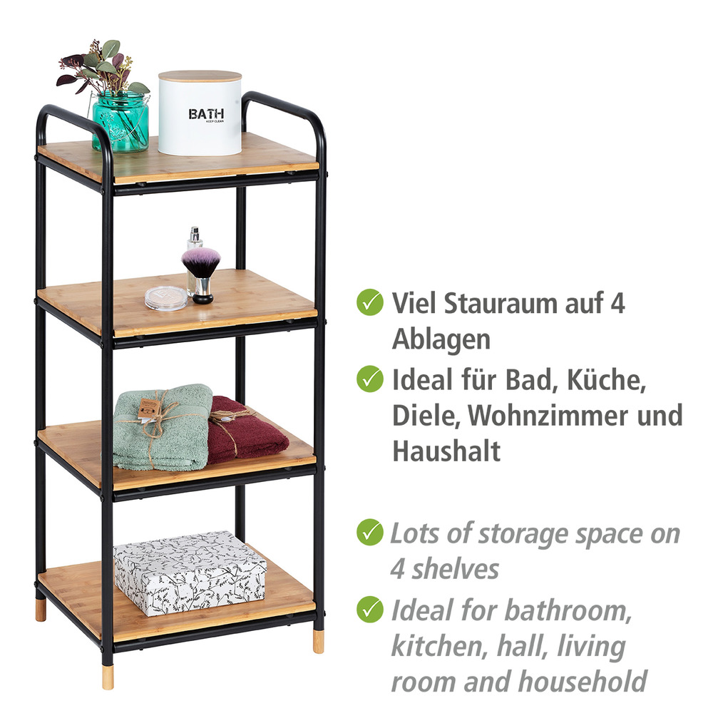 Regal Mod. Loft mit 4 Etagen  Bambus