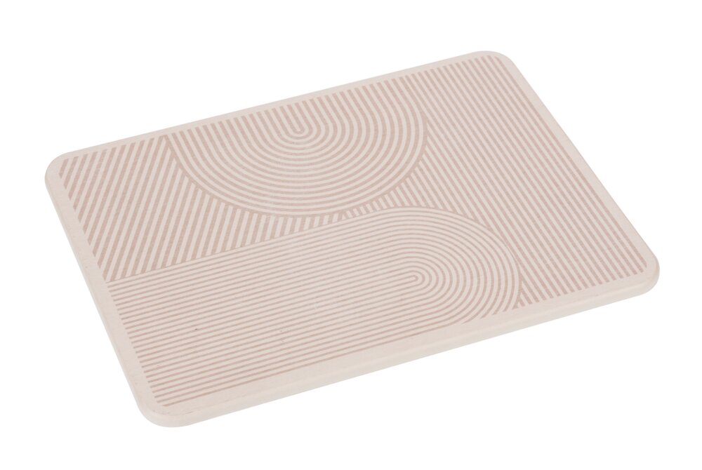 Draineermat Mod. Damon, beige, diatomiet, 40x30 cm