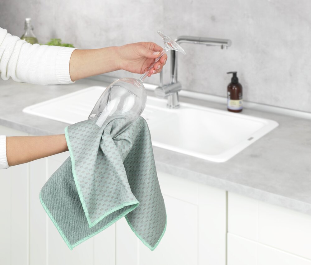 Torchons en microfibres Miko, lot de 2 pièces  En microfibre