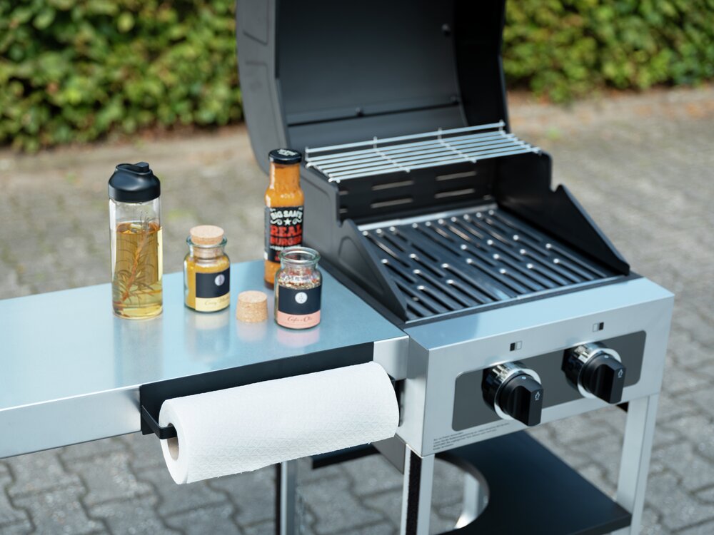 Magnetischer Küchenrollenhalter Mod. Ima Schwarz  magnetisch, für gängige Küchenrollen