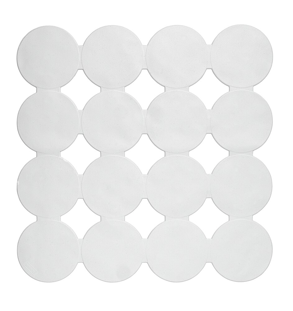 Duscheinlage Mod. Cleone Weiß  aus hochwertigem Kautschuk