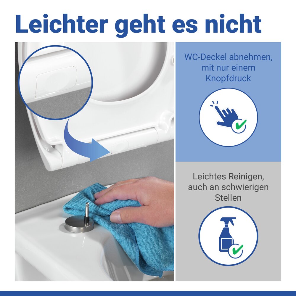 Premium WC-Sitz Mod. Samos Weiß  mit Absenkautomatik