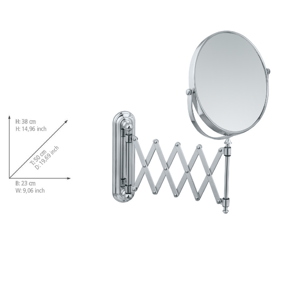 Cosmeticaspiegel deluxe telescoop