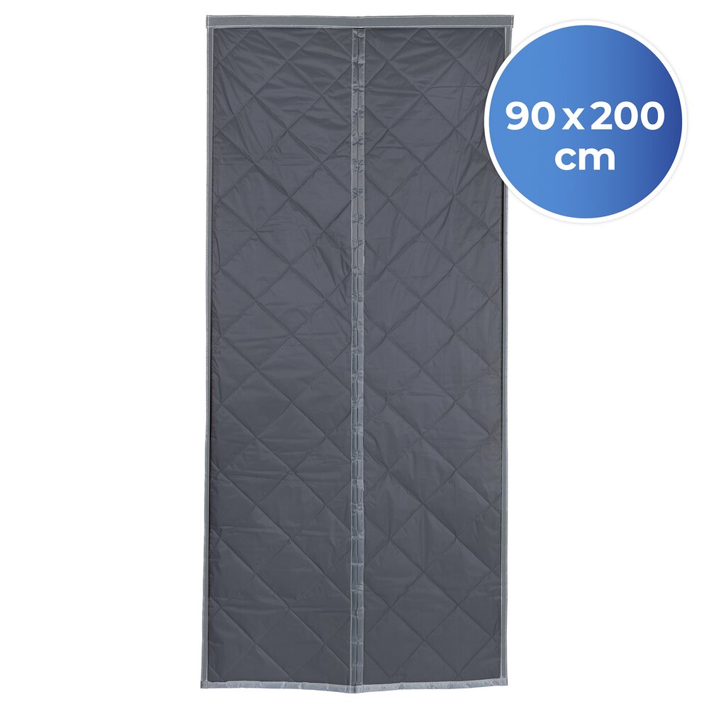 Rideau de porte   avec face extérieure réfléchissante