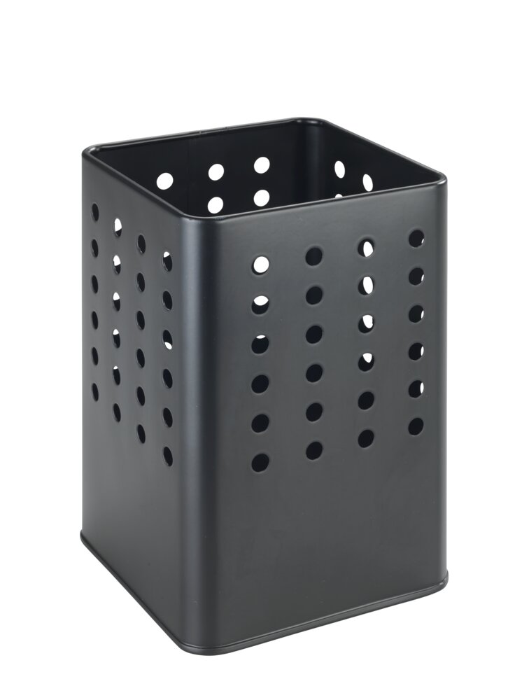 Utensilienhalter Mod. Silio Schwarz  in modernem, mattem Schwarz