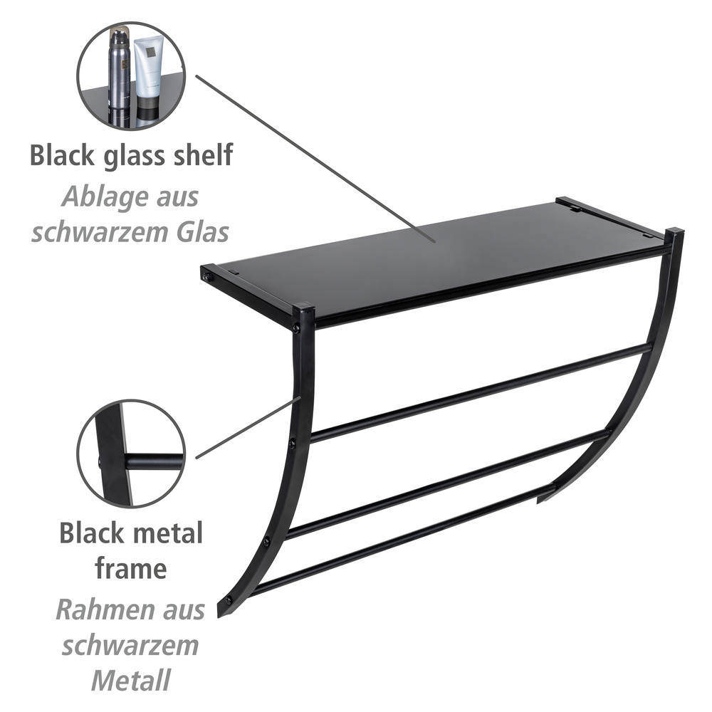 Wandregal Tarderia  Ablage aus Glas