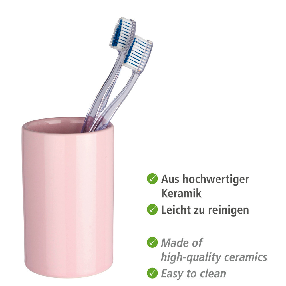 Zahnputzbecher Mod. Polaris Pastel Rose  Keramik