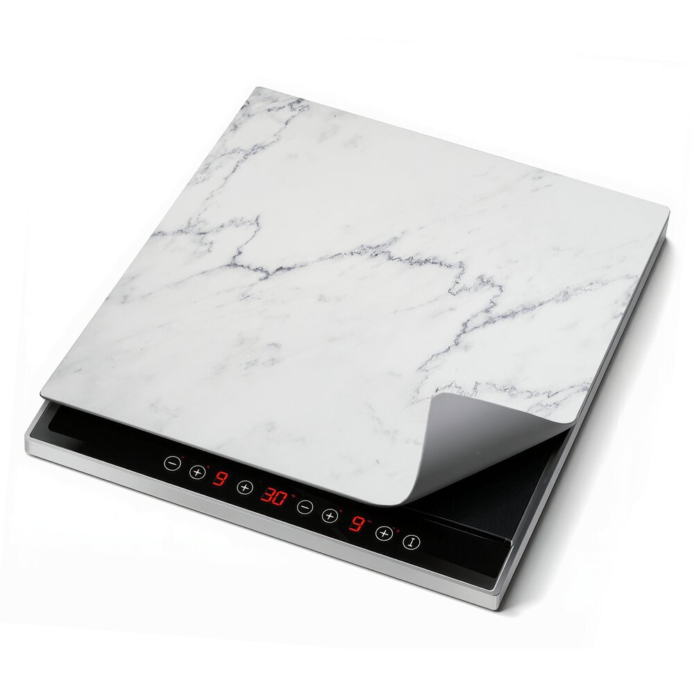 Tapis de protection Mod. Marbre 60 x 52 cm  tapis résistant à la chaleur pour plaques de cuisson