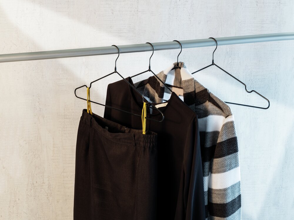 Kleerhanger Mod. Sascha zwart, set van 20