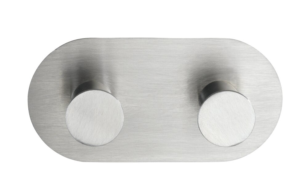 Wandhaken Mod. Cona Duo matt  Edelstahl rostfrei