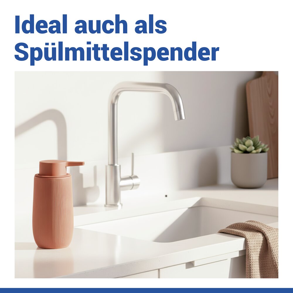 Bad-Accessoire Set Mod. Fablo Braun, 2-teilig  aus hochwertiger Keramik