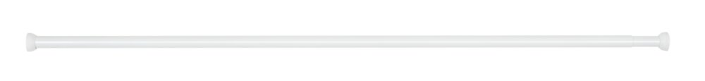 Barre de douche télescopique blanche, sans perçage, 110-185 cm  aluminium, Ø 2 cm