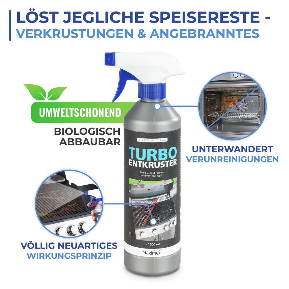 Mod. Diamond Clean Turbo-Entkruster, 500 ml  effektiver Reiniger gegen Verschmutzungen