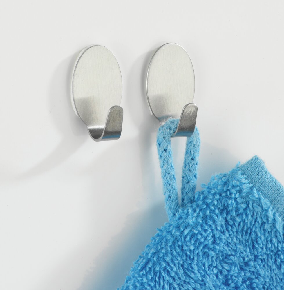 Crochet petit modèle en inox mat  set de 4