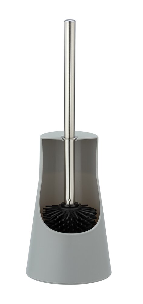 WC-Garnitur Mod. Arese Grau  WC-Bürstenhalter mit Silikon-Bürstenkopf