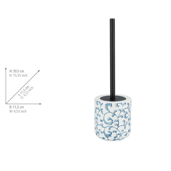 WC-Garnitur Mod. Mirabello  WC-Bürstenhalter, handbemalt