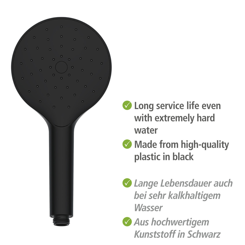 Duschkopf Automatic Cleaning Schwarz  Ø 12 cm