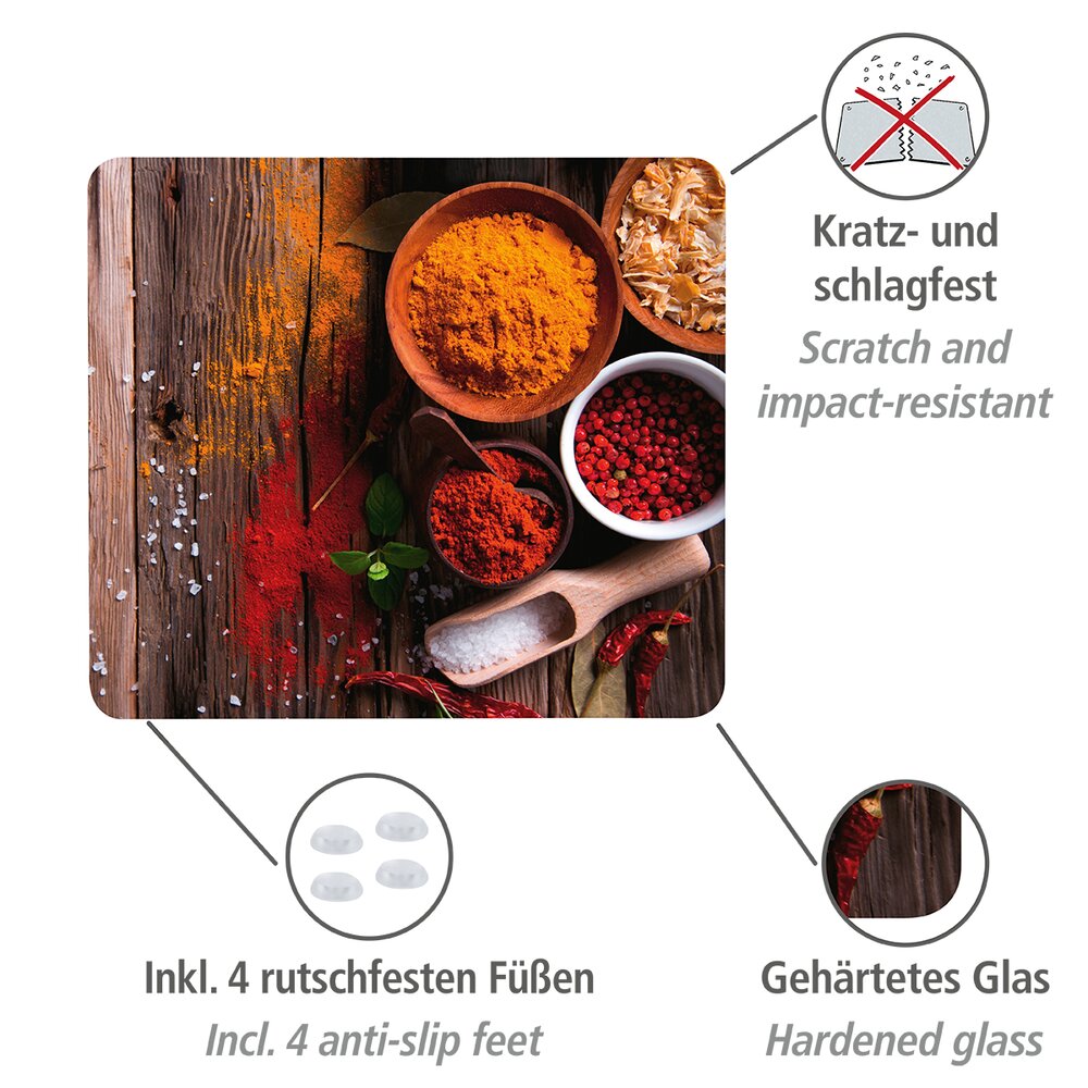 Plaque à motif Epices  pour les de cuisinières vitrocéramiques