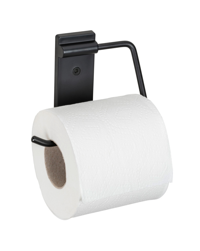 Toilettenpapierhalter Mod. Basic Black  aus Edelstahl