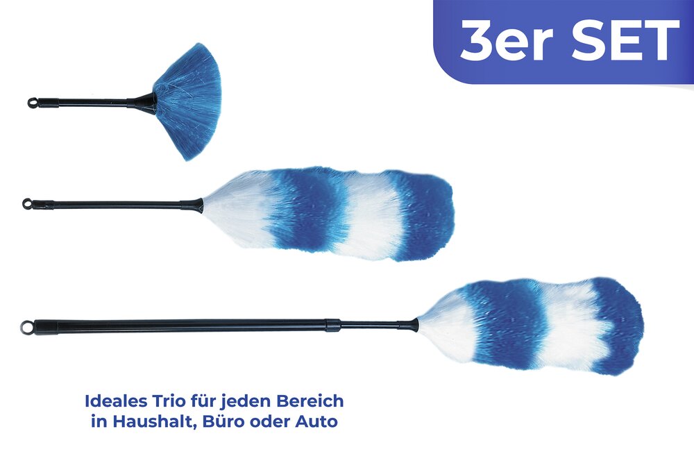 Balayette poussiere  en 3 pièces