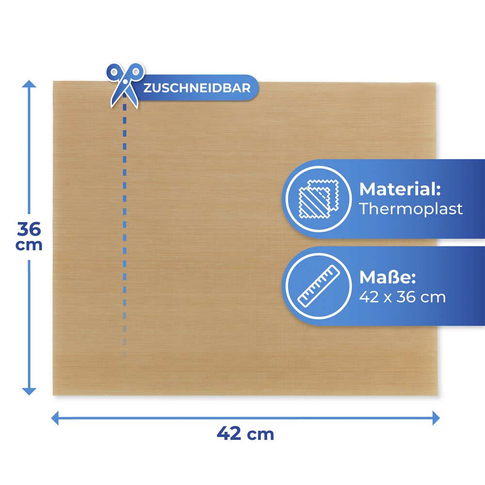 Antihaft-Backform-Zuschnitt, 4tlg  mehrfach wiederverwendbar