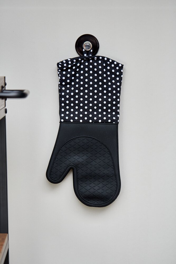 Topfhandschuhe Silikon Schwarz  1 Paar