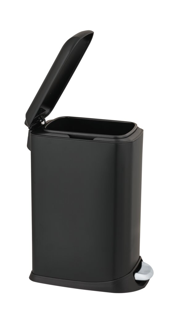 Treteimer Mod. Design 12 L, Easy-Close, Schwarz  mit herausnehmbarem Einsatz