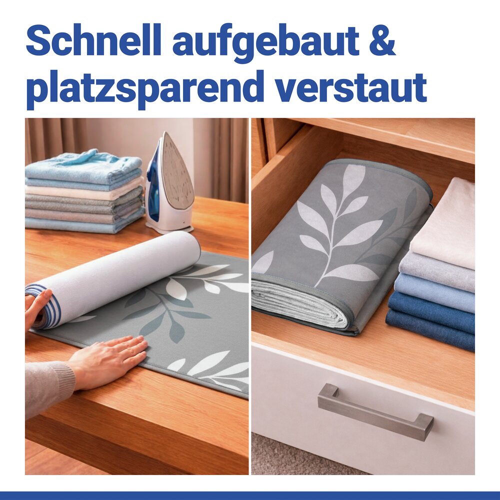 Bügeldecke Mod. Premium, 100 x 65 cm  mit Hitzereflexion, bis zu 60 % Zeitersparnis