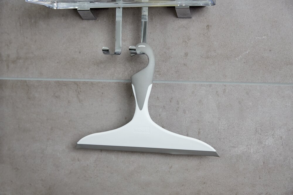 Badezimmerwischer Mod. Loano Grau  zum streifenfreien Reinigen