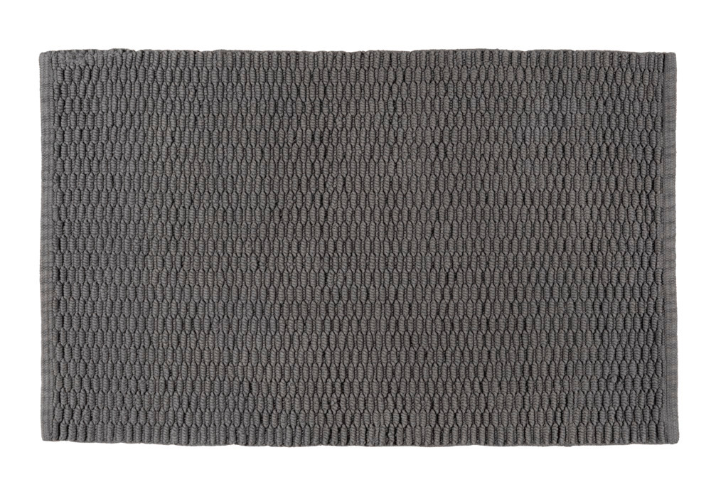 Badematte Mod. Mona  Badvorleger 50 x 80 cm, Grau