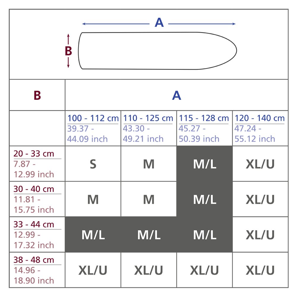 Bügeltischbezug Alu M/L  Bügelbrettbezug, 128 x 44 cm