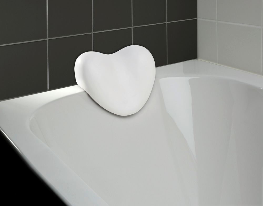 Kopf- und Nackenkissen Mod. Tropic White  für die Badewanne