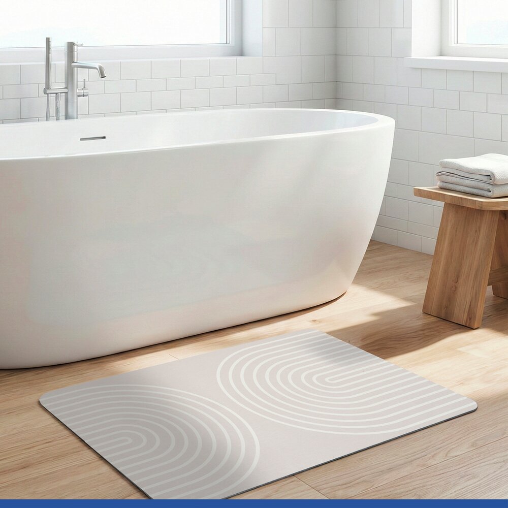 Diatomiet badmat Mod. Nazca, 80 x 50 cm