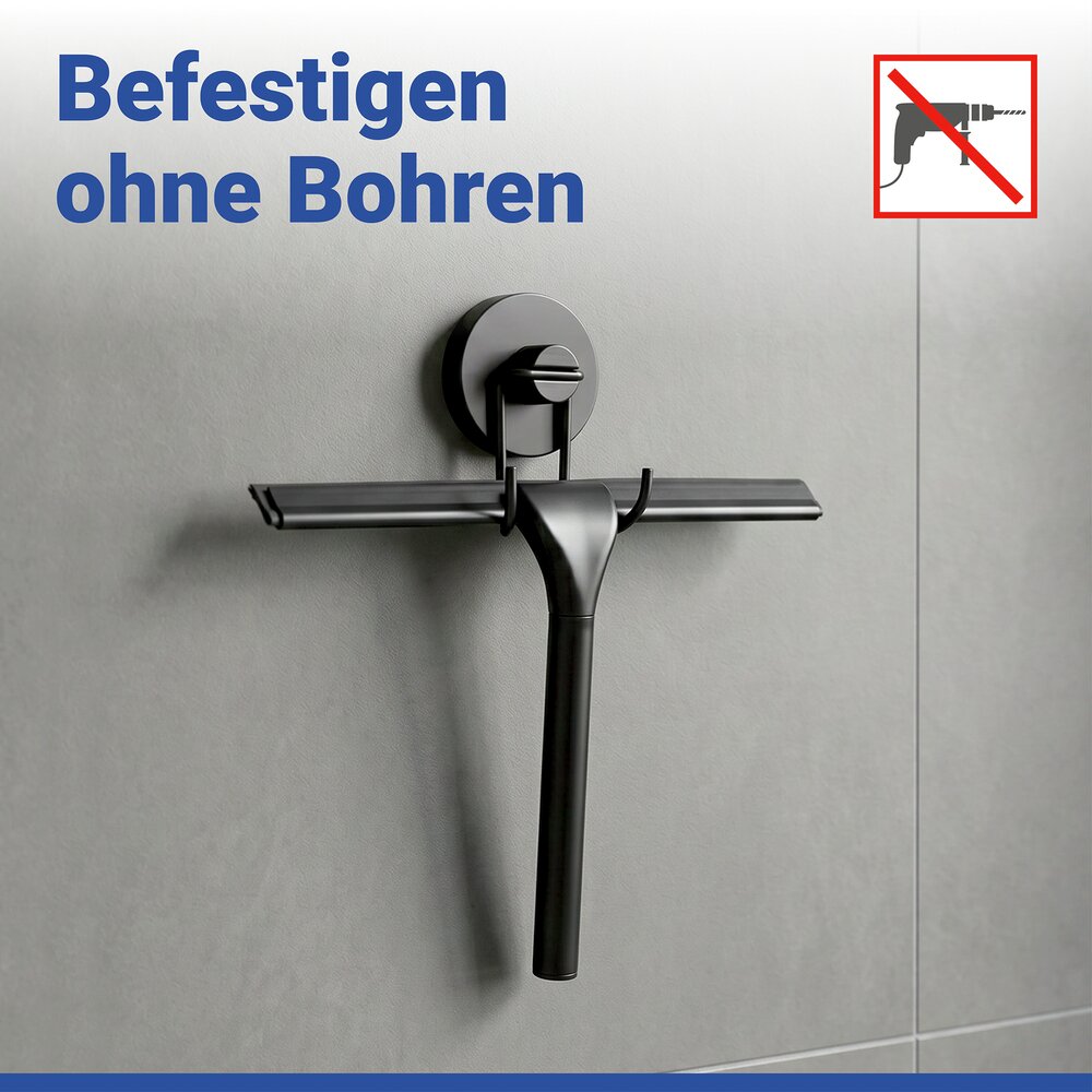 Vacuum-Loc® douchewisser Zwart