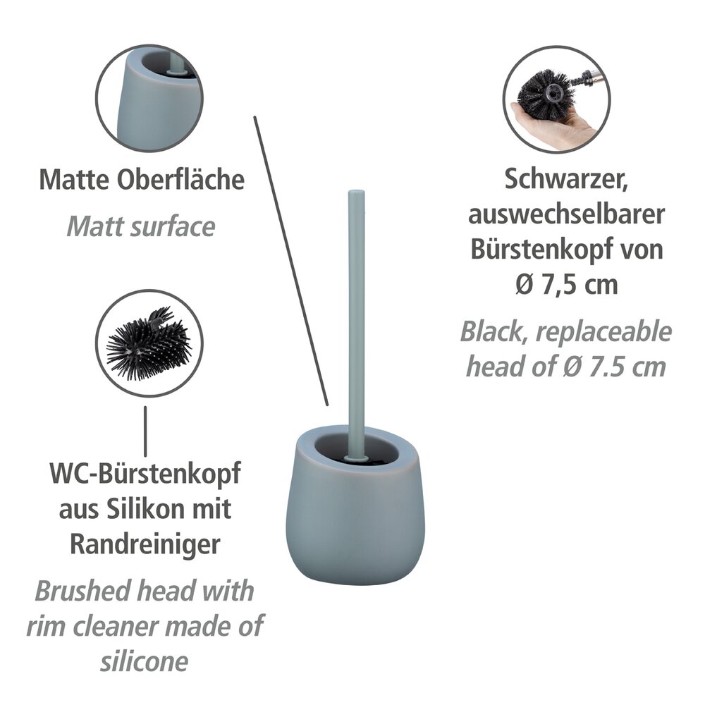 WC-Garnitur Mod. Badi Grau  hochwertige Keramik