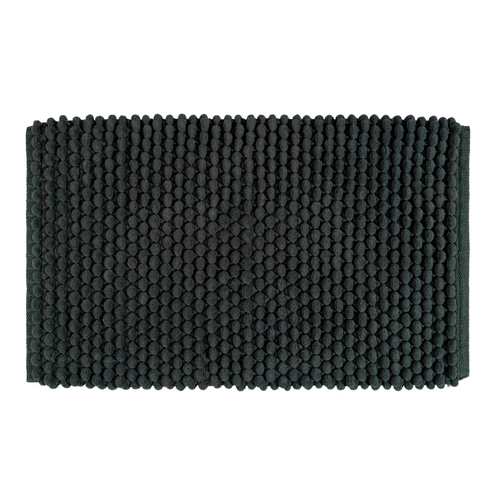 Tapis de bain Mod. Solivo vert foncé, 50 x 80 cm  antidérapant et lavable à 30 °C