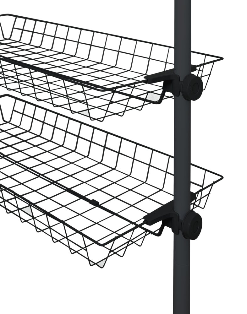 Korb Mod. Herkules Schwarz 2er Set  passend zum Teleskop-System Herkules