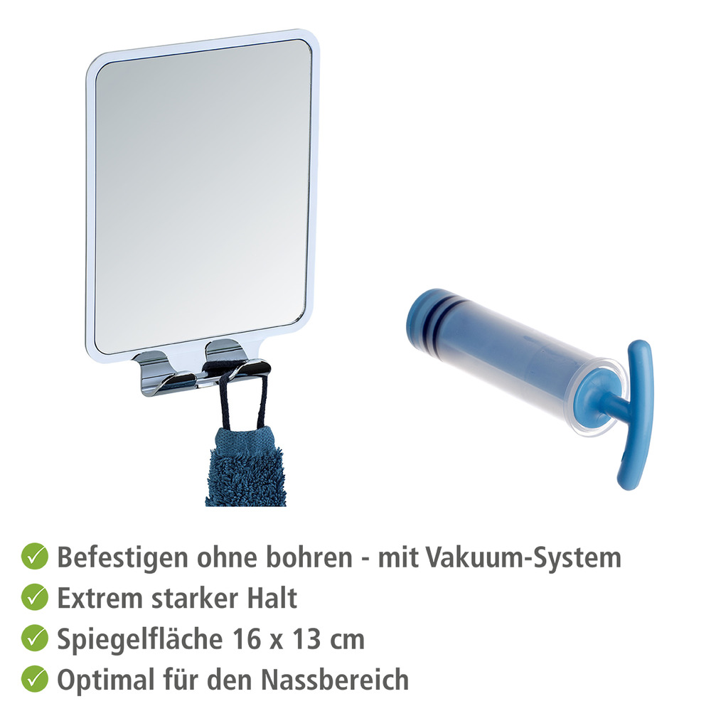 Vacuum-Loc® Wandspiegel Mod. Quadro  Befestigen ohne bohren