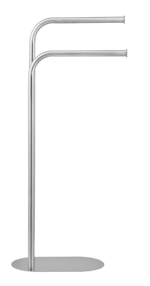 Handtuchständer Mod. Levante, satiniert, Edelstahl, 30x79x17 cm  freistehend, platzsparend, modernes Design