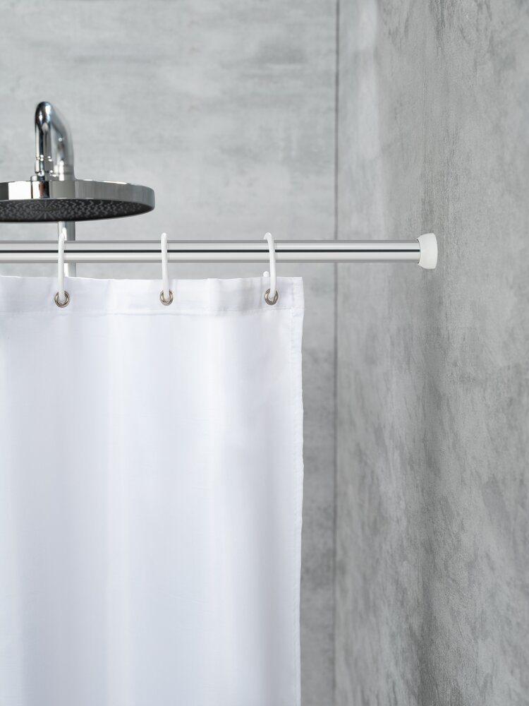 Barre de douche télescopique en chrome  aluminium, Ø 2 cm