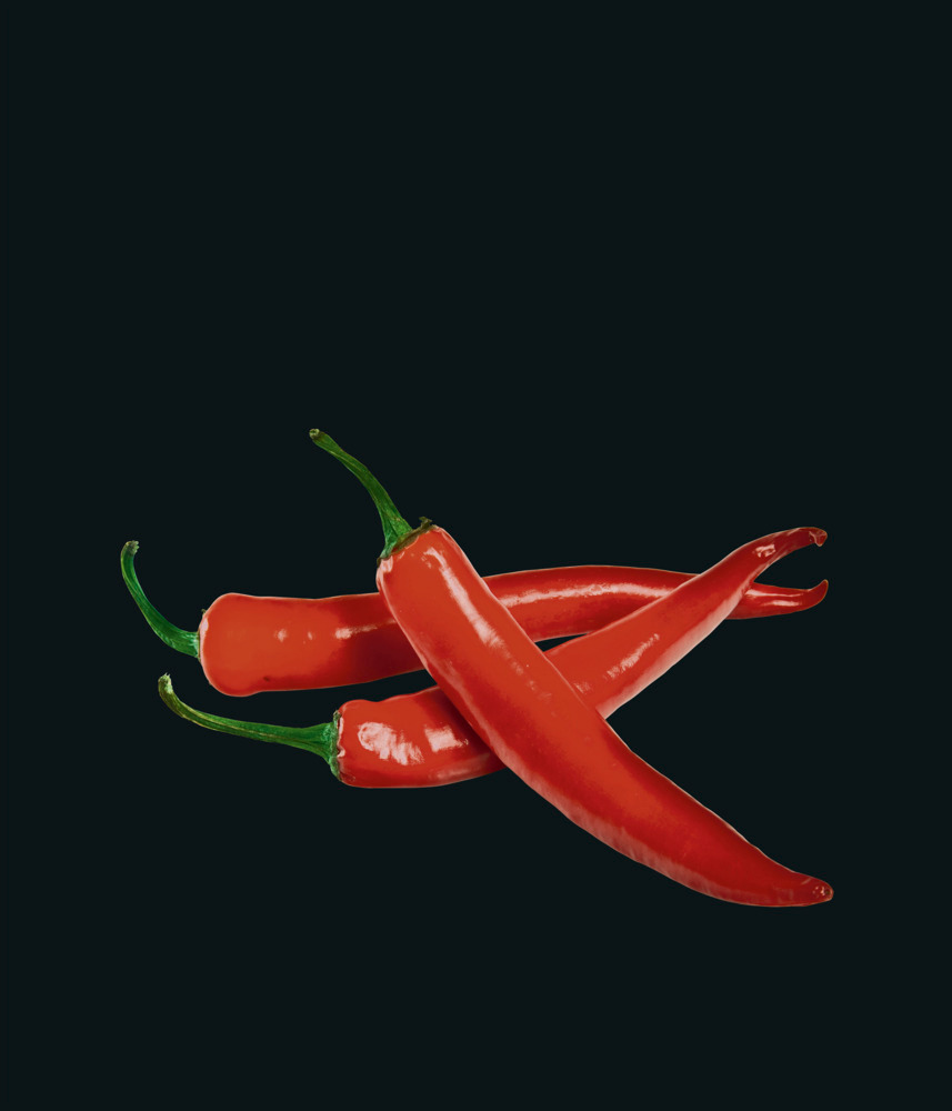 Glasrückwand Hot Peperoni, 60 x 70 cm  Spritzschutz für Herd oder Spüle