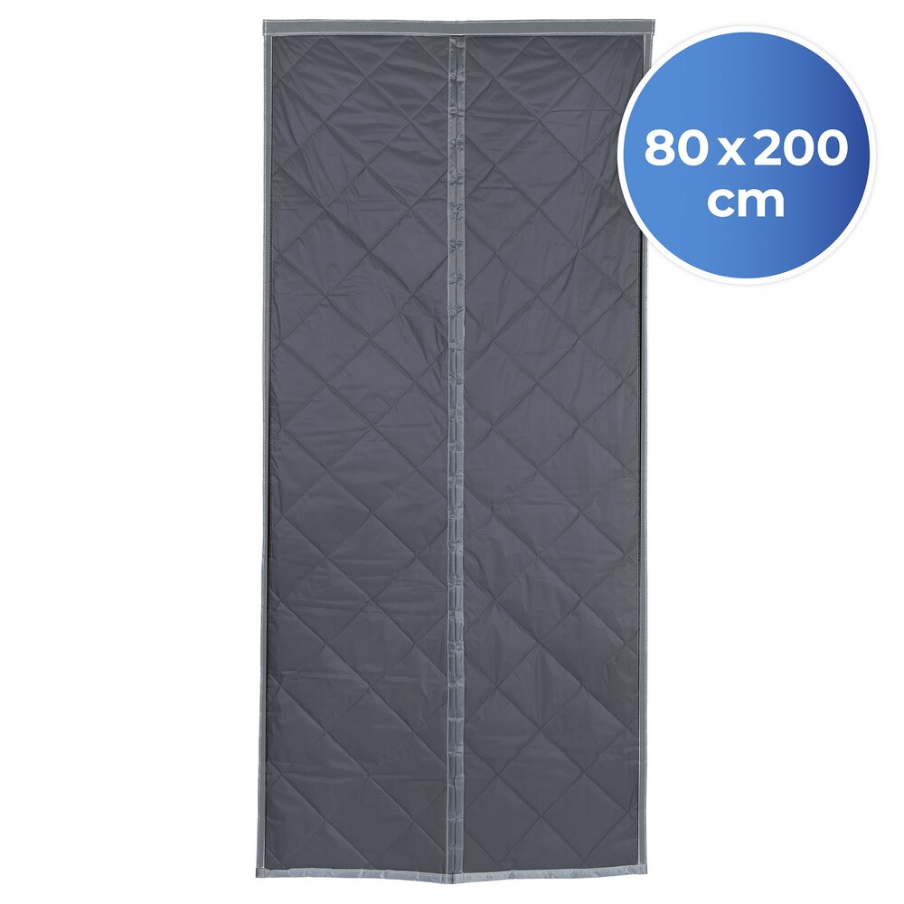 Rideau de porte anti-chaleur 2en1 80x200cm  avec face extérieure réfléchissante