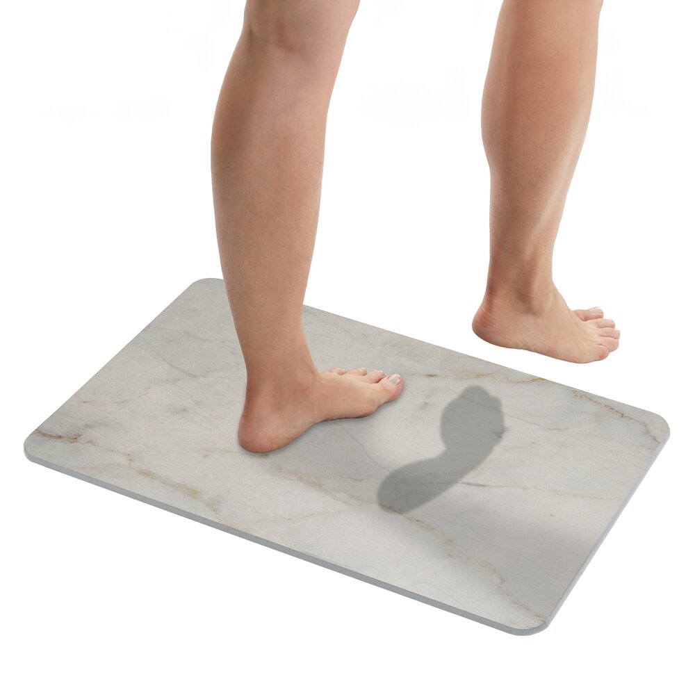 Diatomit Badematte Mod. Itamos, 60 x 39 cm  schnelltrocknend und rutschsicher