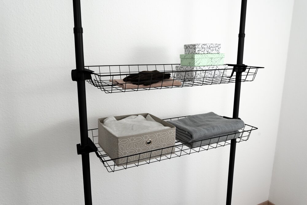 Korb Mod. Herkules Schwarz 2er Set  passend zum Teleskop-System Herkules