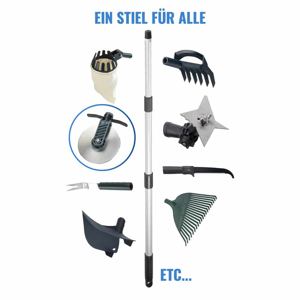 Rasenkanten-Roller Mod. Cut mit Teleskopstiel  ausziehbar von 56 bis 122 cm