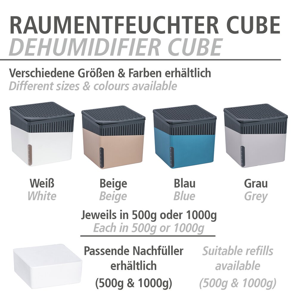 Raumentfeuchter Mod. Cube Nachfüller  3 x 500 g mit Orangenduft