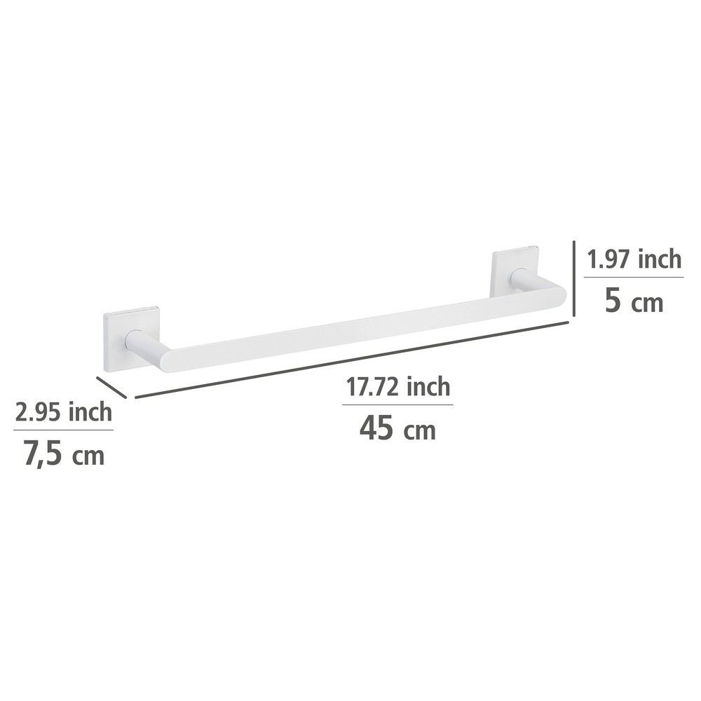 Turbo-Loc® Handtuchstange Mod. Ovaro White matt  aus Edelstahl